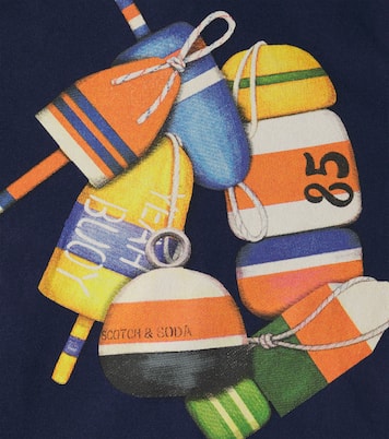 Logo cotton hoodie | Scotch & Soda Kids