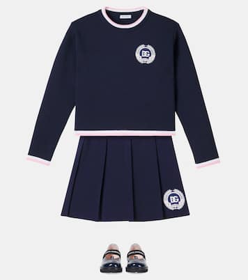 Logo漆皮玛丽珍平底鞋 | Dolce&Gabbana Kids