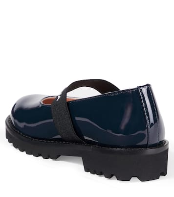 Ballerine Mary Jane in vernice con logo | Dolce&Gabbana Kids