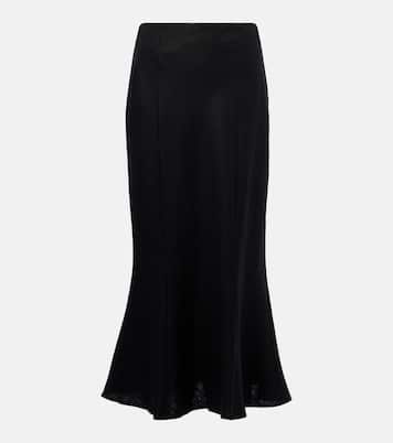 Falda midi de lino | Faithfull