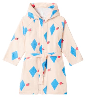 Diamond Bird printed terry robe | Jellymallow