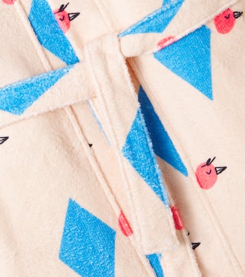 Diamond Bird printed terry robe | Jellymallow