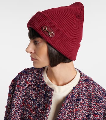 Horsebit ribbed-knit wool beanie | Gucci