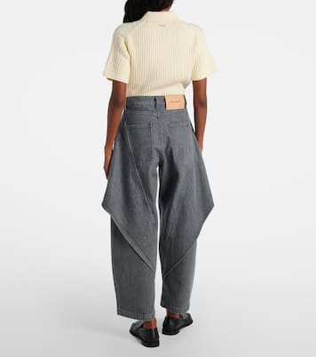 Wide-Leg Cropped-Jeans  | JW Anderson