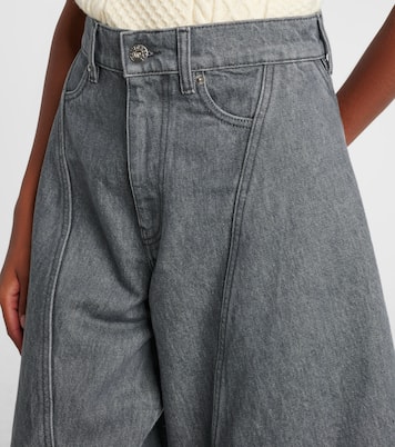 Wide-Leg Cropped-Jeans  | JW Anderson
