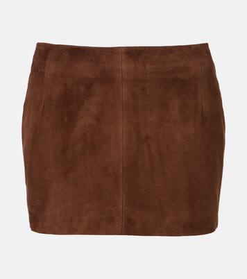 Minirock Avery aus Veloursleder | Nour Hammour