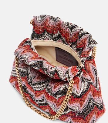 حقيبة كلاتش بنقشة زك زاك | Missoni