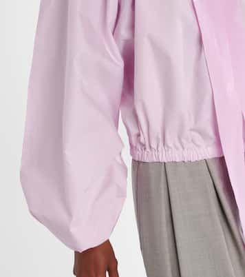 Blusa Iconic de popelín de algodón con lazo | Patou