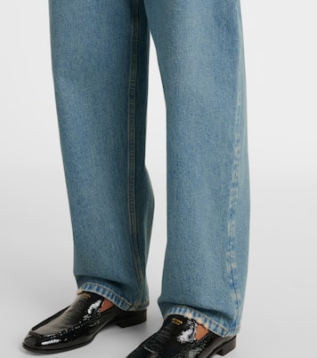 High-rise wide-leg jeans  | Prada
