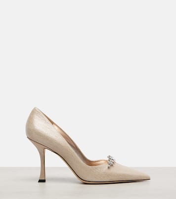 Belinda 90 메탈릭 레더 펌프스 | Jimmy Choo
