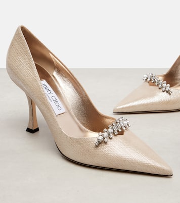 Belinda 90 메탈릭 레더 펌프스 | Jimmy Choo