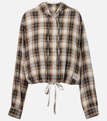 Cropped-Hemd mit Kapuze | Acne Studios