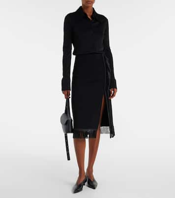 Fringed midi skirt | Jil Sander