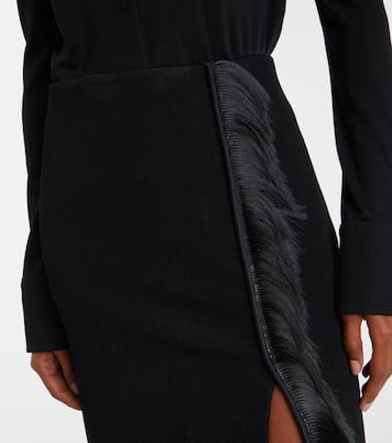 Fringed midi skirt | Jil Sander
