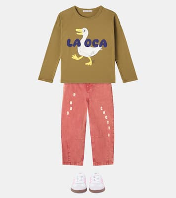 T-shirt La Oca imprimé en coton | Bobo Choses