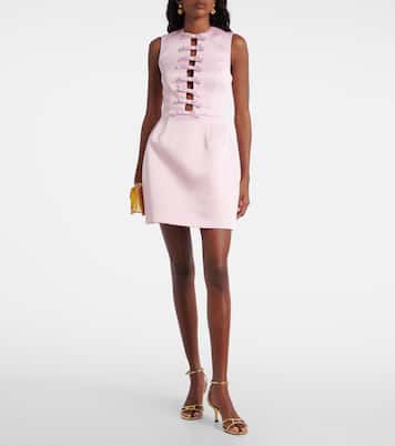 Aymee bow-detail minidress | Rebecca Vallance