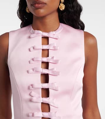 Aymee bow-detail minidress | Rebecca Vallance