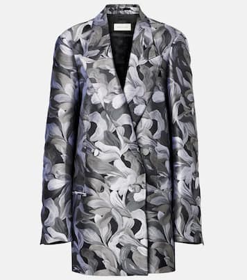 Double-breasted jacquard blazer | Dries Van Noten