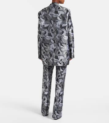 Double-breasted jacquard blazer | Dries Van Noten