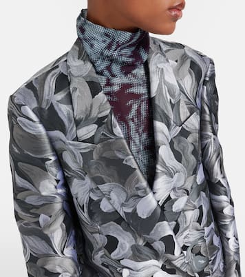 Double-breasted jacquard blazer | Dries Van Noten