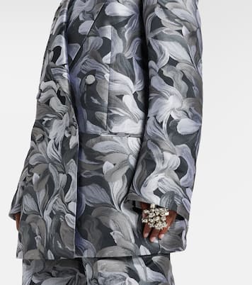 Double-breasted jacquard blazer | Dries Van Noten