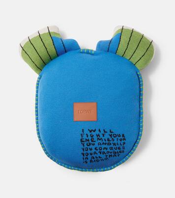 x Louis Wain – Coussin en jacquard de laine | Loewe