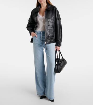 Fara sequined semi-sheer mesh bodysuit | Norma Kamali