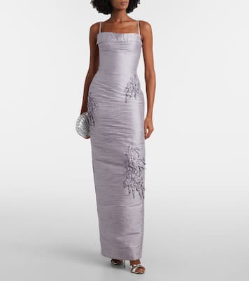 Marisol appliqué taffeta gown | Marmar Halim