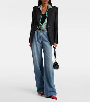 Mid-rise wide-leg jeans | Versace