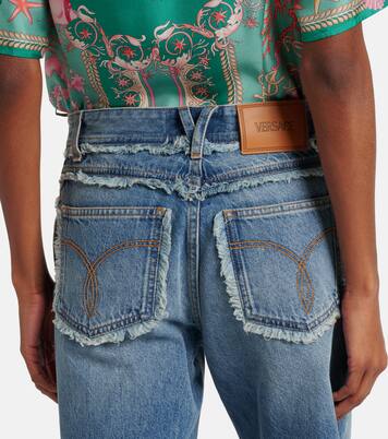 Mid-rise wide-leg jeans | Versace