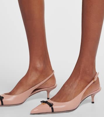 Bepointy 45 leather slingback pumps | Valentino Garavani