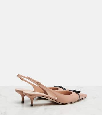 Bepointy 45 leather slingback pumps | Valentino Garavani