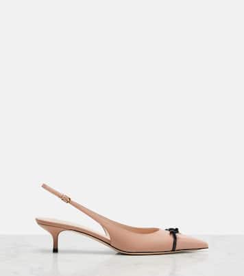 Bepointy 45 leather slingback pumps | Valentino Garavani