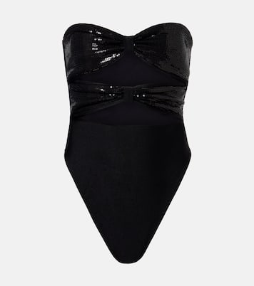 Cutout sequined swimsuit | Adriana Degreas