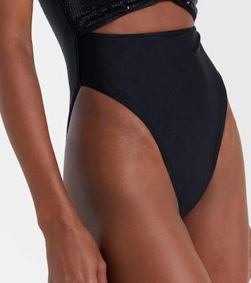 Cutout sequined swimsuit | Adriana Degreas