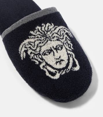 Medusa cotton terry slippers | Versace Home