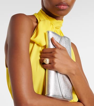 VLogo faux pearl-embellished ring | Valentino