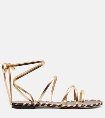 Metallic leather sandals | Gianvito Rossi