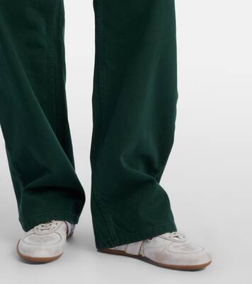 Cotton gabardine straight pants | Miu Miu