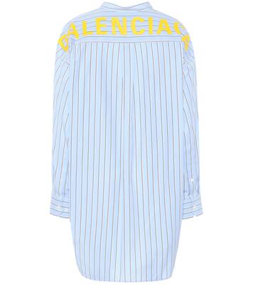 Camisa de algodón de rayas Swing | Balenciaga