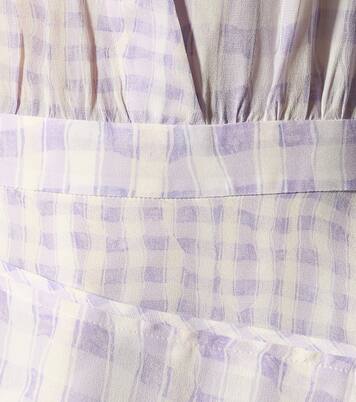 Constantina checked silk dress | Altuzarra