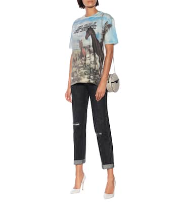 T-shirt a stampa in cotone | Stella McCartney