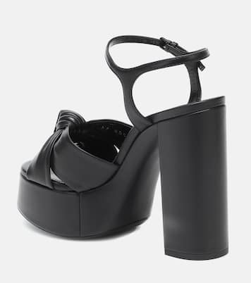 Sandales Bianca 125 à plateau en cuir | Saint Laurent