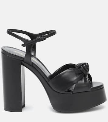 Sandales Bianca 125 à plateau en cuir | Saint Laurent