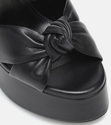 Sandales Bianca 125 à plateau en cuir | Saint Laurent