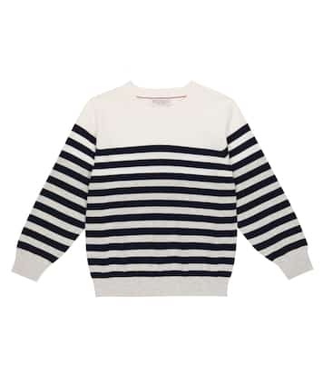 Striped cotton sweater | Brunello Cucinelli Kids