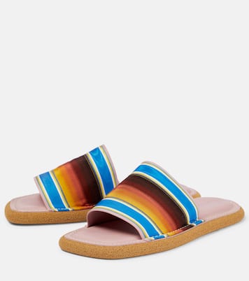 Striped slides | Dries Van Noten