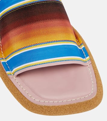 Striped slides | Dries Van Noten