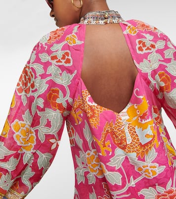 Printed silk minidress | Camilla