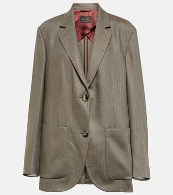Cashmere and alpaca wool blazer | Loro Piana